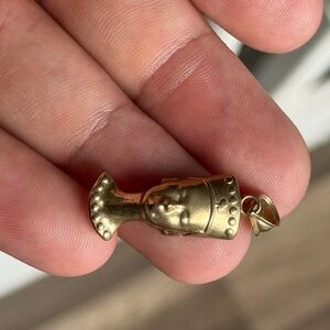 Gold Pharaoh Pendant Charm